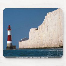 Leuchtturm am Beachy Kopf, Eastbourne, Ostsussex Mousepads