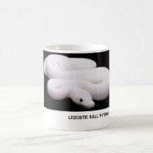 Leucistic Ball-Pythonschlange-Becher # 2 Tee Haferl