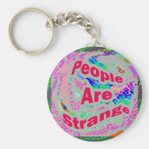 Leute sind merkwürdig. keychain schlüsselbänder