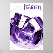 Lexikalische Cocktail Party Plakatdruck