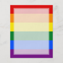 LGBT Gay Pride-Regenbogen-Flaggen-Streifen Flyer Druck