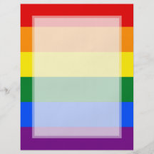 LGBT Gay Pride-Regenbogen-Flaggen-Streifen Bedruckte Flyer