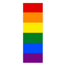 LGBT Gay Pride-Regenbogen-Flaggen-Streifen Visitenkarten