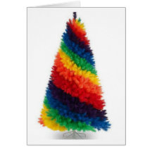 LGBT Regenbogen mehrfarbige Weihnachtskarte….