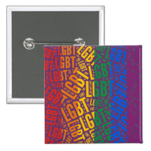 LGBT WORT-MUSTER-FARBE - .PNG BUTTON