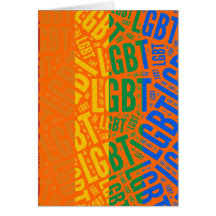 LGBT WORT-MUSTER-FARBE - .PNG KARTEN