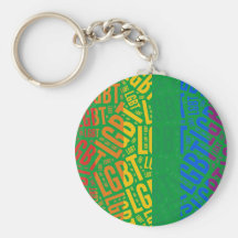 LGBT WORT-MUSTER-FARBE - .PNG SCHLÜSSELBÄNDER