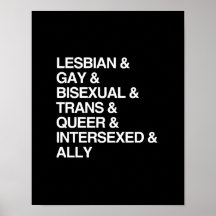 LGBTQI LISTE PLAKATDRUCK