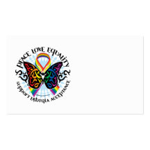 LGBTQIA Schmetterling Stammes- Visitenkarten Vorlagen