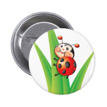 Libby der Marienkäfer-Knopf Button