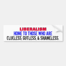 LIBERALE. AHNUNGSLOS, GUTLESS U. SCHAMLOS! AUTO AUFKLEBER