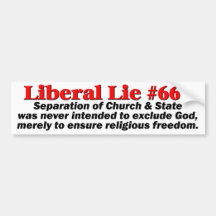 Liberale Lüge #666 Auto Sticker