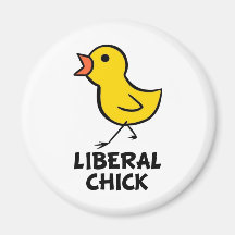 Liberaler Küken-Magnet Kühlschrankmagnet