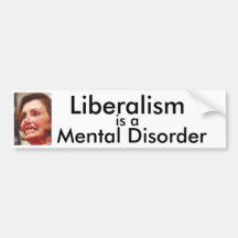 Liberalismus ist eine Geistesstörung Autosticker