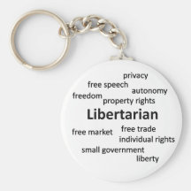 Liberalistische Philosophie und Werte Schlüsselanhänger