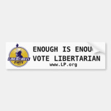 Liberalistisches Party Auto Aufkleber