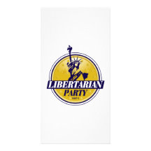 Liberalistisches politisches Party-Logo Individuelle Foto Karten