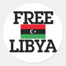 Libyen-Revolution Runder Aufkleber