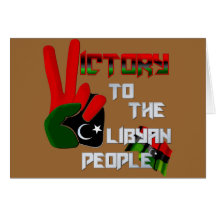 Libyen - Volksarmee-Sieg Grafikgeschenke Karten