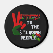 Libyen - Volksarmee-Sieg Grafikgeschenke Kühlschrankmagnet
