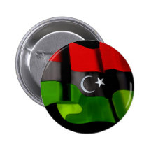 Libysche Flagge der Libyen-Unabhängigkeits-Monarch Button