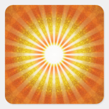 Licht Blick Quadrataufkleber