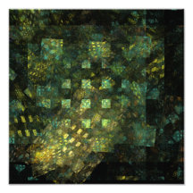 Lichter im Stadt-abstrakten Kunst-Foto-Druck