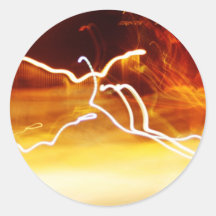 Lichtspiel Runder Sticker