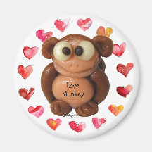 Liebe-Affe personalisierte Magnet-Neuheit Geschenk Kühlschrankmagnete