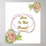 Liebe-biblische Mitteilung" Liebe ist nicht stolze