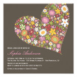 Liebe-Brautparty des Frühlings-Blumen-Herz-3 laden einladungen