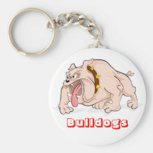 Liebe-Bulldoggen-Cartoon-Bulldoggen-Welpen-Hund Ke Schlüsselband