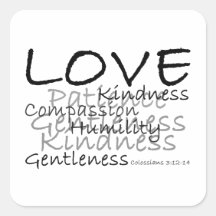Liebe (Colossians 3) Aufkleber
