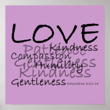 Liebe (Colossians 3) Plakat