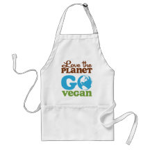 Liebe der Planet gehen vegan Schürzen
