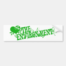 Liebe die Umwelt Auto Sticker