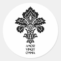 Liebe erobert alle (Schwarz-weiß) Sticker