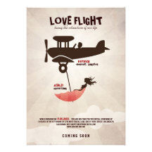 LIEBE-FLUG Hochzeits-Einladung