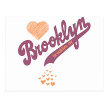 Liebe für Brooklyn-Postkarte
