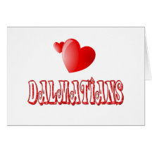 Liebe für Dalmatiner Grußkarten