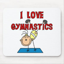 Liebe-Gymnastik des Mädchen-I Mousepads