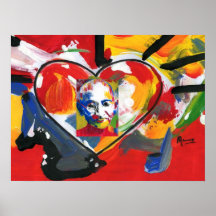 Liebe-Herz-Mahatma- Gandhiplakat