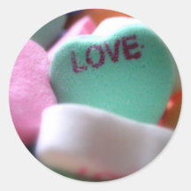 Liebe-Herz-Süßigkeit Sticker