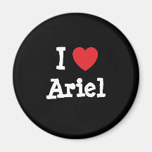 Liebe I Ariel Herz T-Shirt Kühlschrankmagnet
