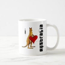 Liebe I Australien-Schalen für Australier von Unze Kaffeetasse