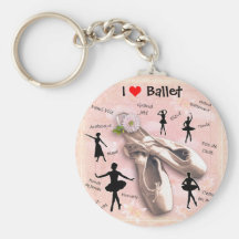 Liebe I Ballett Schlüsselanhänger