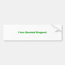 Liebe I bärtige Drachen! Autosticker