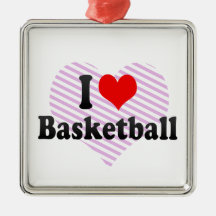 Liebe I Basketball Ornamente