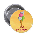 Liebe I Eiscreme - kundenspezifisches txt - Buttons