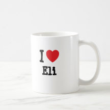 Liebe I Eli Herzgewohnheit personalisiert Kaffeetasse
